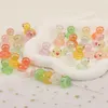 Акриловый пластик люцита сердечный дизайн 100 шт. 15*23 мм DIY Beads Make/Forme/Forme/Luminous Effect/Diewelry выводы компоненты/ручные/акриловые шарики 230820