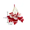 Decorações de Natal 6 PCs/Lot Tree Mini Ornamentos de Papai Noel