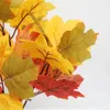 Decorative Flowers Autumn Artificial Bouquet Fake Leaves Plant Halloween Garden Wedding Decoration For Home Decor Vase Ornaments