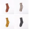 Women Socks Fashion Leopard Print i Tube Women's Retro Pile Sexig Casual Cute Funny Happy Colorful Cotton for Girl