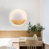 Wandlampe nordische LED -Holzlampen Nachtleuchte Innenleuchten Wohnheimdekor Schlafzimmer Wohnzimmer Küchenstudium Gang