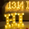 Dekorative Figuren Kinderlampe für Buchstaben Dekoration Hochzeitsnummer Nacht Luminöse Buchstaben Batteriedekor Alphabet Licht Schlafzimmer Leuchten