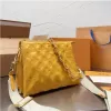 5A Projektant mody wytłoczony szybki łańcuch torebka kosmetyczna skórzana torebka Coussin na ramiona torba na panie luksusowa torba komunikatorowa moda torba komunikatorowa 27 cm