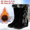 أحذية Winter Winter Women Soyes Mid High Tube High Tube Classic Shice Fleece Models Snow Muje Plus Size 35 42 230821