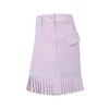Шорты для гольфа гольф женская короткая юбка Summer Golf Sports дышащие в воздухопроницаемой юбке с плиссированной плиссированной плиссированной юбкой 230818 230818