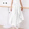 Abbigliamento da palla da ballo adulto per balletto per adulti un pezzo di pizzo pratico chiffon garza danza garza insegnante lunga femmina