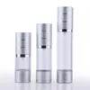 10pcs 15ml Small mini Empty Foil Cap Toner Perfume Pressed Rotary Refillable Airless Cosmetic Bottle Sample Makeup Containers Pgmst