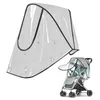 Stroller onderdelen accessoires Stroller Cover transparante wandelwagen regen dekking universeel baby reisweerschild beschermt tegen sneeuwwindstof en 230821