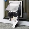 その他のペット用品大きな犬のドアHQプラスチック安全なペットドア大きな中程度の犬のための自由にホームゲート動物ペット猫犬ドアHKD230821