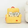 Inne zapasy dla zwierząt kota ciepłe maty super miękkie małe psy zimowe ciepłe sofy gęstość zwierzaka gniazdo szczeniaka puppy kociak sofa HKD230821