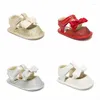 Sandali Summer Shiny Baby Shoes con Bowknot Girls traspirante per bambini non slitta