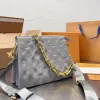 5a designer de moda com estilista em relevo bolsa de bolsa cosmética de bolsa de couro para bolsa de ombro de casca