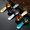 Coffee Scoops Stainless Steel Scoop (15ML 30ML) Short Handle Powder Spoon Exact Measuring For Flour Sugar