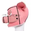 Other Health Beauty Items Pink Piggy Headgear Bdsm Bondage Pig Mask Hood Slave Cosplay Fetish SM Adult Game Erotic For Couples Restraint Shop x0821 x0821