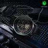 Other wearable devices JARAGAR Sports Mechanical Watches Tourbillon Skeleton Automatic Men Watch Multifunction Sub-Dials Luxury Leather Strap Clock x0821