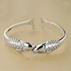 Bangle Simple Mori Style Year Fish Open-Endt Armband Women's Fashion Creative Vintage Thai Silver Pisces Ejressed Hand