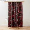 vintage floral shower curtain