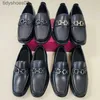 Feragamos Bahar Deri İş Kalın Ayakkabılar At Lychee Desen Toka Sıradan Ayakkabılar Deri ve Sonbahar Ayakkabıları Tablolar Lefu Erkek Moda Düğün Orijinal SH S7L2