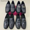 feragamos primavera negócios de couro sapatos grossos cavalo lichia padrão fivela sapatos casuais couro e sapatos de outono solas Lefu mens moda casamento genuíno sh S7L2