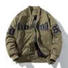 Hommes Vestes Hommes Femmes Lettre Baseball Veste Hiver Vintage Bomber Veste De Mode Hip Hop Américain Manteau À Capuche Parkas Couple High Street J230821