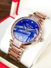 腕時計リーフタイガー/RTトップ女性セラミックブレスレットダイヤモンド自動機械式シェルウォッチクロックRGA1592