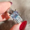 Wedding Rings Caoshi Stijlvolle moderne belofte vingerring schitterende zirkonia -accessoires voor ceremonie mode luxe voorstel sieraden