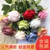 Dekorativa blommor Silk Rose Pink Peony Artificial Bouquet 10 Big Head Fake For Home Wedding Decoration Inomhus