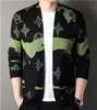 Designer Mens suéteres tricotados Cardigan Men's Autumn-deco