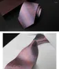 Bow Ties heren 100 zijden stropdas Jacquard Cravat Wedding Business Casual stropdas roze waterdicht