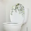 Tapety 30 25 cm rośliny kwiatu liści naklejka na ścianę Kreatywna toaleta dekoracyjna restauracja łazienka