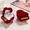 Smyckespåsar Treasure Earring Pendant Engagement Gift Case Velvet Piano Ring Box Storage