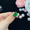 Anneaux de mariage Summer Luxury Love Group Zircon Imitation Emerald Tourmaline Ouverture Bague réglable Mode Dames Bijoux de mariée