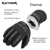 Sports Gloves KUTOOK Ski Goatskin Leather Winter Snow Waterproof Snowboard Thermal Outdoor Skiing Windproof 230821