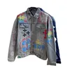 Herrenjacken HHH Beste Kreuzdruckgedruckte Jeanshemd Herrenmantel Herren Frühling und Herbst Mode Harbor Style Lose Casual Hip Hop Lapel Jacke Top J230821