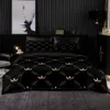Наборы постельных принадлежностей минималистского стиля, набор постельных принадлежностей, одеяло 240x220 с корпусом Black 200x200 Крышка стега