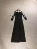 Party Dresses Real Picture Sexy Black Off The Shoulder Long Sleeves With Silver Beads High Quality Custom Made Floor Length Evening Dress