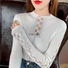 Femmes Tricots Tees Dames Maille Couture Nail Perle Pull Pull Femmes Vêtements Filles Automne Casual Tricots Femme Femme OL Pulls BPy2605 HKD230821