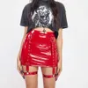 Sexy Girls Nightclub Leather Skirt Millennial Style Pu Street Trendy Bag Buttocks Short Female