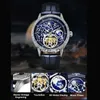 Autres appareils portables Starry Sky Luminous Vintage Tourbillon Mens Watch Top Brand Luxury Belt Watch Men Automatic Mechanical Skeleton Clock Reloj 2023 x0821