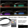 Innenarchitektur 4x Auto Chassis Dekorative wasserdichte LED -Umgebungsstreifen Lichter Unterglühen Atmosphäre RGB Lampenstange LKW -Seiten Ligh Dhyz2