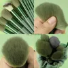 Makeup Brushes Green 13Pcs Soft Fluffy Makeup Brushes Set for Cosmetics Foundation Blush Powder Eyeshadow Kabuki Blending Makeupbeauty Tool HKD230821