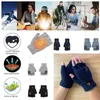 Gants d'hiver pour femmes hiver tricoté Convertible mitaines mitaines mitaines chaudes chauffantes couleur unie mitaines247M