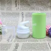 Makeup Tools Green Essence Pump Bottle White Head Plastic Airless flaskor för Lotion Shampoo Kosmetiska förpackningar 100 st/Lot Csafx