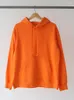 Sweat à capuche femme surdimensionné sweat unisexe survêtement sport Streetwear décontracté ample pull T-shirt Orange à capuche 2023