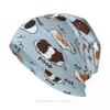 Bérets Quotidien À Faire Liste Fond Bleu Bonnet Homme Mode Cochon d'Inde Cavia Porcellus Animal Skullies Bonnets Casquettes Chapeaux Créatifs