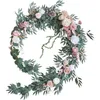 Other Event Party Supplies Artificial Rose Vine Flower Garland Wedding Table Decoration Simulation Floral Arrangements Ceremony Backdrop Arch 230818