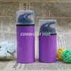 Purple Airless Pump Bottle Nera testa Nera Transparent Cap Makeup Lotion Serum Fondazione liquida Contenitori vuoti 100 pezzi/lotto PMFAB