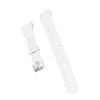 Montres de poche Bracelet de montre en silicone Bracelet de remplacement à dégagement rapide Compatible pour Garmin HR (Blanc)