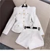 Autumn and winter womens jackets Button coat jacket shorts two-piece suit fashion stylr258h