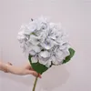 Decoratieve bloemen 4 st Hydrateren Real Touch Hydrangea Artificial Home Living Room Decoratie Decoratie Wedding tafel Bloemarrangement